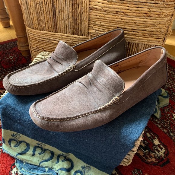 Donald Pliner // Light Brown Leather Drivers - Picture 3 of 9